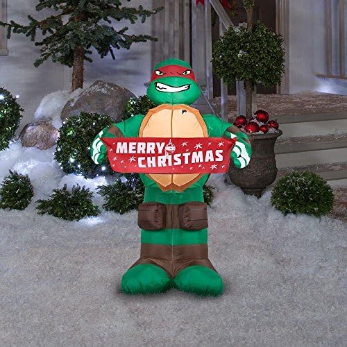 Viacom Teenage Mutant Ninja Turtles Raphael 3.5 Foot Tall Christmas Airblown Inflatable Yard Decoration