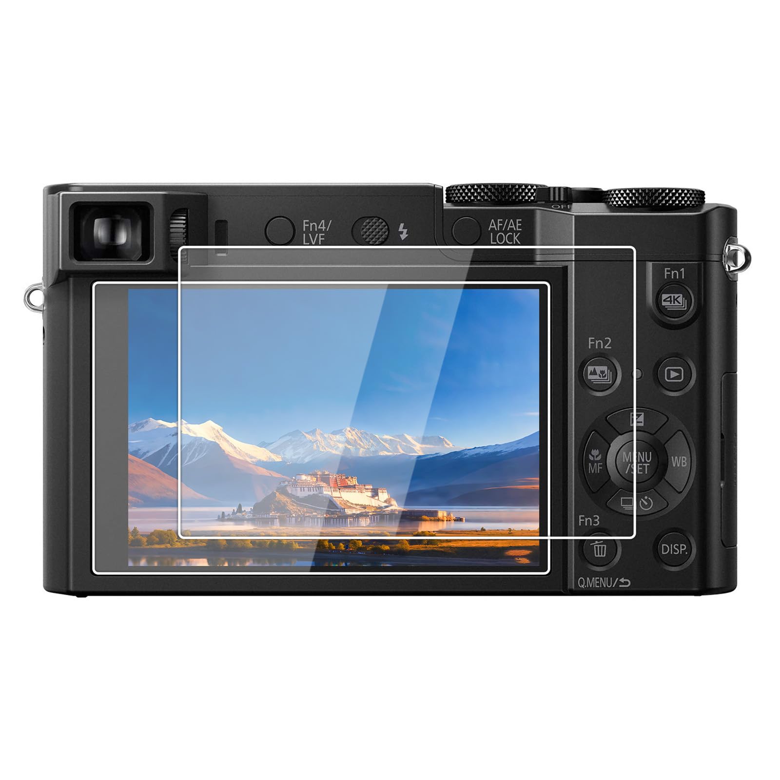 kinokoo Tempered Glass Film for Panasonic LUMIX ZS100 TZ100 TZ110 Crystal Clear Film Panasonic ZS100/TZ100/TZ110 Screen Protector Bubble-free/Anti-scratch(2 pack)