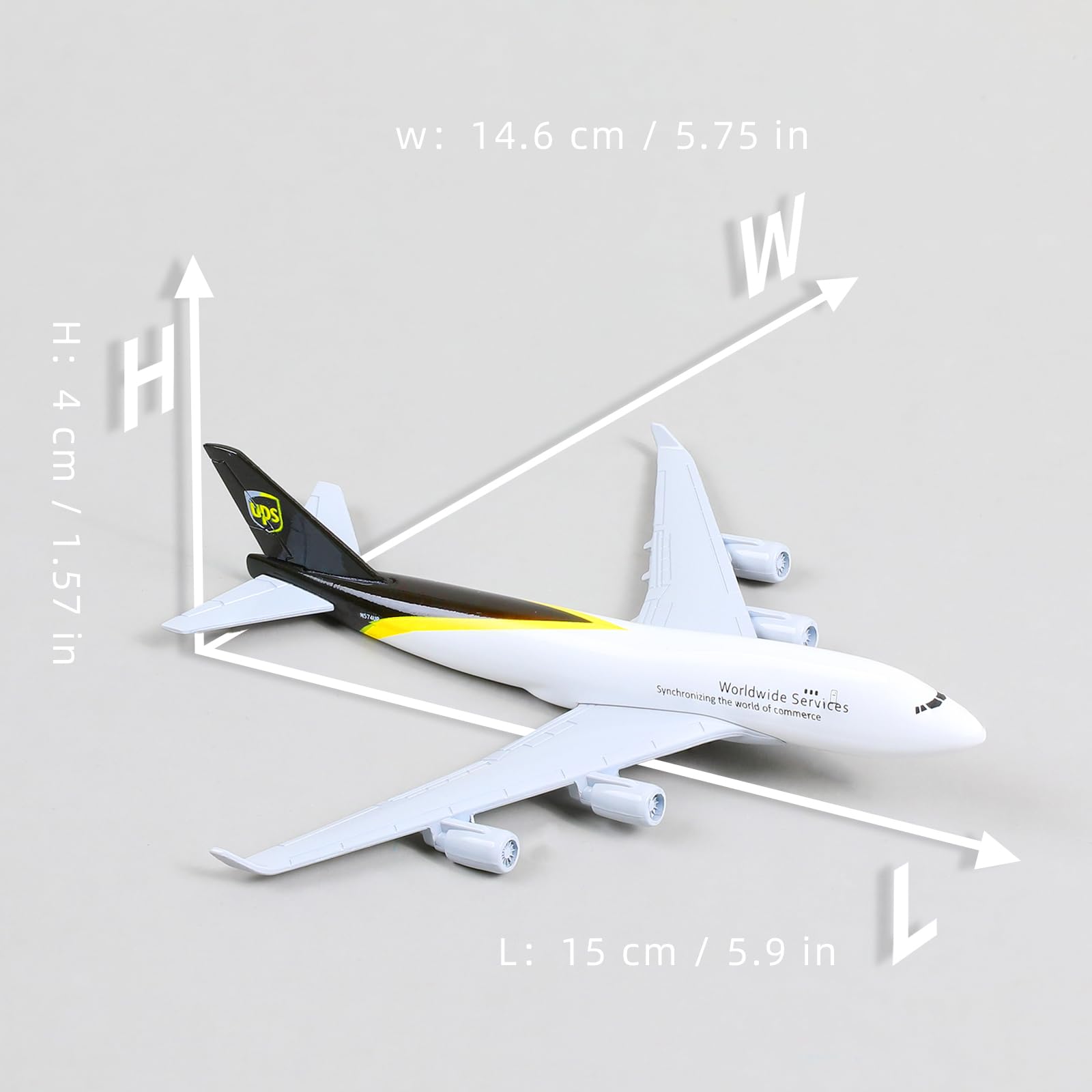 Mua 1/400 747 Diecast Metal Model Airplane ups -B747 Model Plane with ...