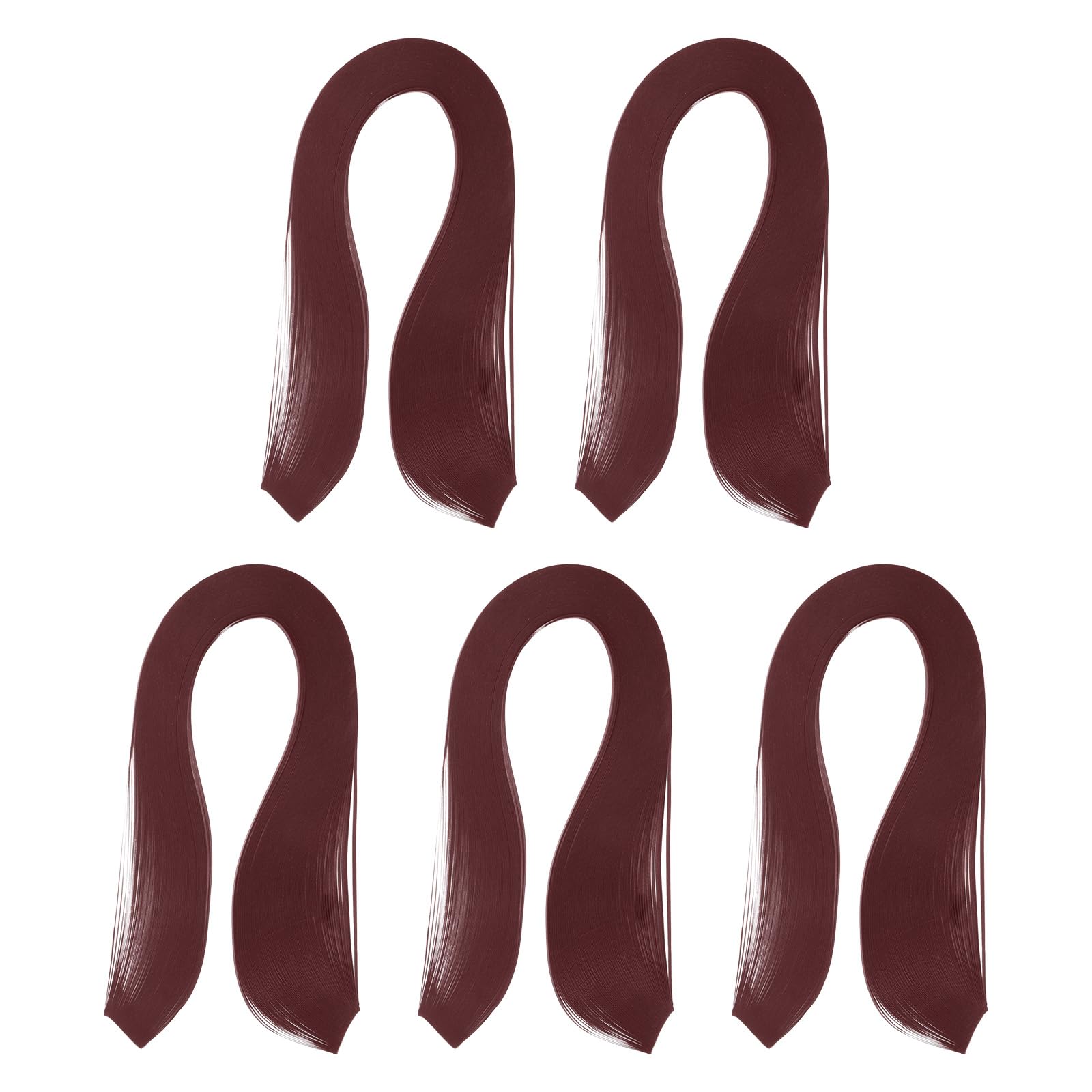 PATIKIL 600pcs Quilling Strips Paper 1/8"(3mm) 39cm Origami Paper Quilling Strip for Art DIY Hand Craft Christmas, Burgundy Red