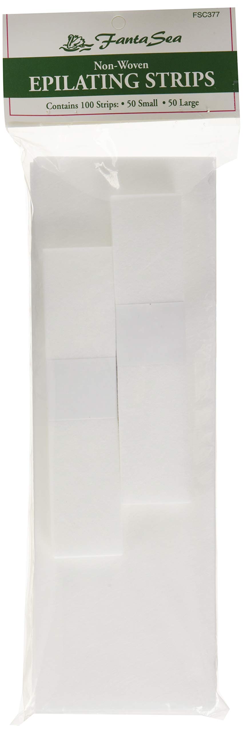 Non Woven Facial and Body Wax 100 Strips, 50 small 50 large