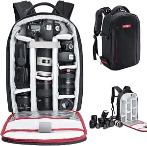 Beschoi - Mochila para Cámara Réflex y Accesorios, Mochila Fotografía para  Canon Nikon Sony Pentax Cámara DSLR y Tabletas Portátiles, L : Amazon.es:  Electrónica