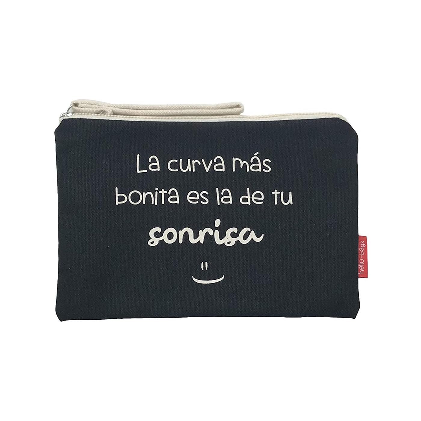 Econanos Hellobags2019 Canvas & Beach Tote Bag, 23 cm, Black (Negro)