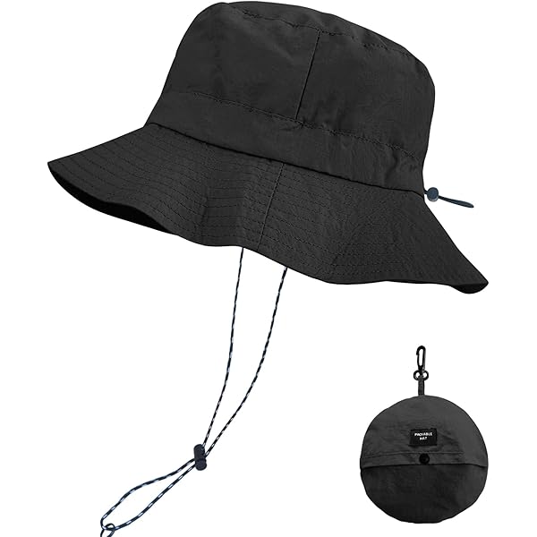メンズウェア CLUBHAUS Rainproof Bucket Hat - Black DOCILA Bucket Hat Men Women Waterproof Rain Hats Packable Summer