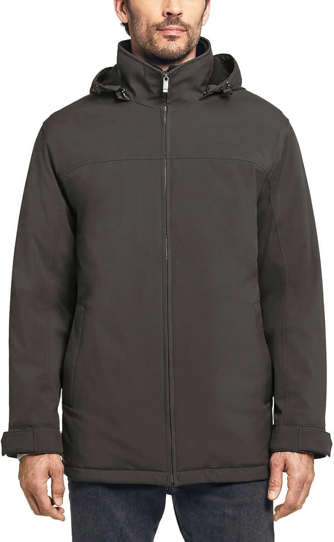 Weatherproof Ultra Tech Men's Jacket, Double Zip Hooded Water Repellant