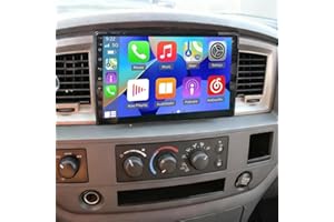 10"Double Din Car Radio for Dodge Ram 1500 2500 3500 2006-2008 with Wireless Carplay Android Auto Touchscreen Upgrade for Dod
