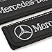 Car Interior Seat Belt Covers for Adults Black Shoulder Pads Seatbelt Cover pad with Embroidered Grey Emblem Accessories Compatible for Mercedes-Benz Great idea for a Gift to The Driver! 2 pcs