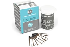 BKT BEST KETONE TEST BKT TD-4279 Blood Glucose Test Strips 50ct - NOT for Keto-Mojo GK+ - Only for BKT Meter and Original Keto-Mojo Bluetooth TD-4279