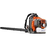 Husqvarna 350BT Gas Leaf Blower, 50.2-cc 2.1-HP 2-Cycle Backpack Leaf Blower with 692-CFM, 180-MPH, 21-N Powerful Clearing Performance and Ergonomic Harness System, 965877502