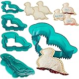 KSPOWWIN Sandwich Cutter and Sealer, Uncrustables Sandwich Maker Dinosaur Sandwich Cutters, Decruster Dino Sandwich Cutter fo