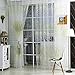 Norbi Fresh Floral Print Tulle Voile Door Window Rom Curtain Drape Panel Sheer Scarf Valances (Green)