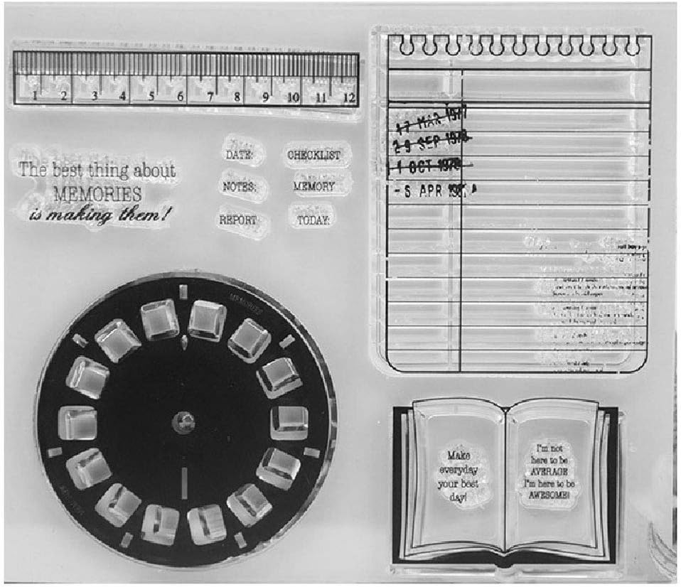styleinside Silicone Clear Rubber Stamps Seal Scrapbooking Album Card Decor Diary DIY