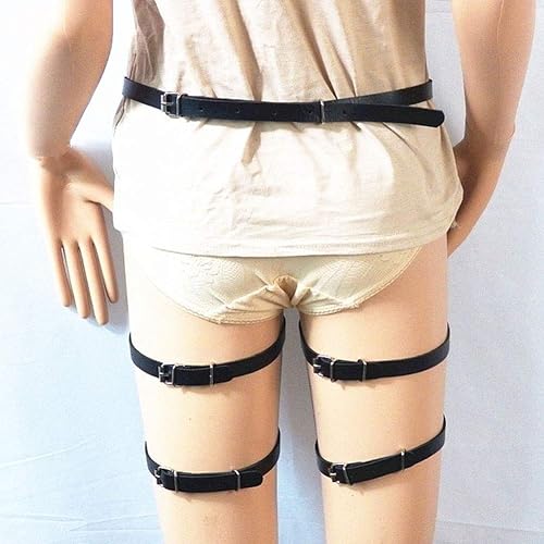 Women's Leather Garters Belt Leg Harness Body Caged Thigh Holster Harajuku  Adjustable Waist Gothic Rings in Kenya