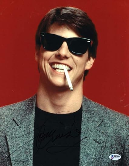 Tom Cruise Risky Business Signed 11x14 Photo Certified Authentic