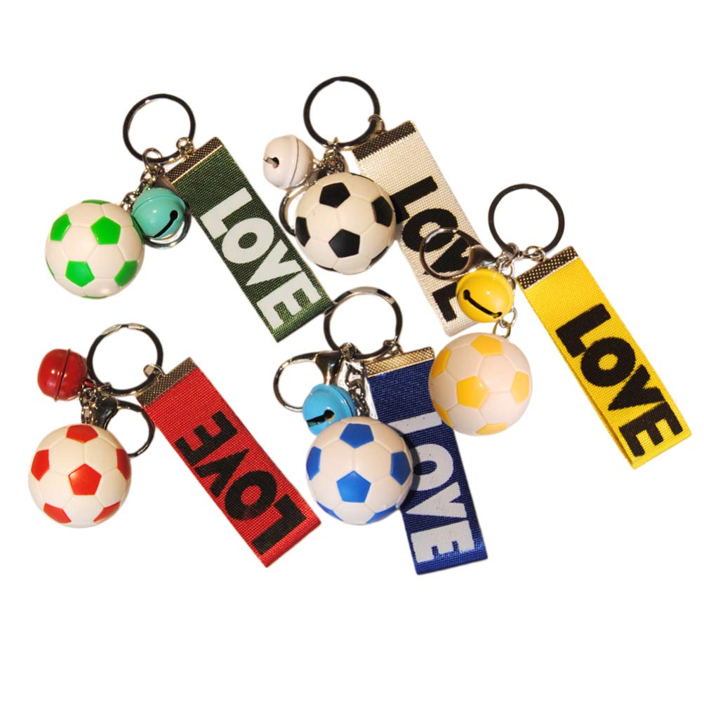 Buy NUOBESTY 5pcs Football Keychain Soccer Ball Keyring Ball Key