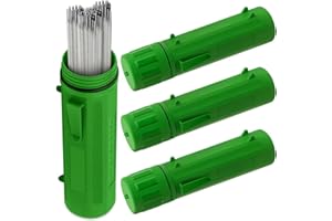 Sabhradl 4 Pcs Electrode Rod Storage Tube 14 Inch Welding Rod Storage Airproof Welding Rod Container Waterproof Green