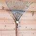 RAM-PRO 4 Black Wall Mount Screw-in Tool Holder, Utility U-Hooks 3-1/2”. Great for Garage/Workshop Storage. Hang Shovels, Rakes, Brooms, Garden Tools etc.