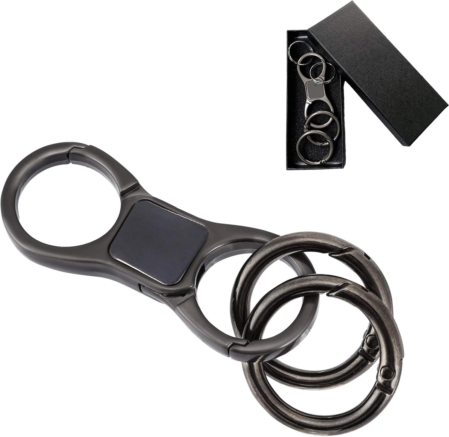 KeyChain with QuickRelease Spring Clip Keyrings Heavy