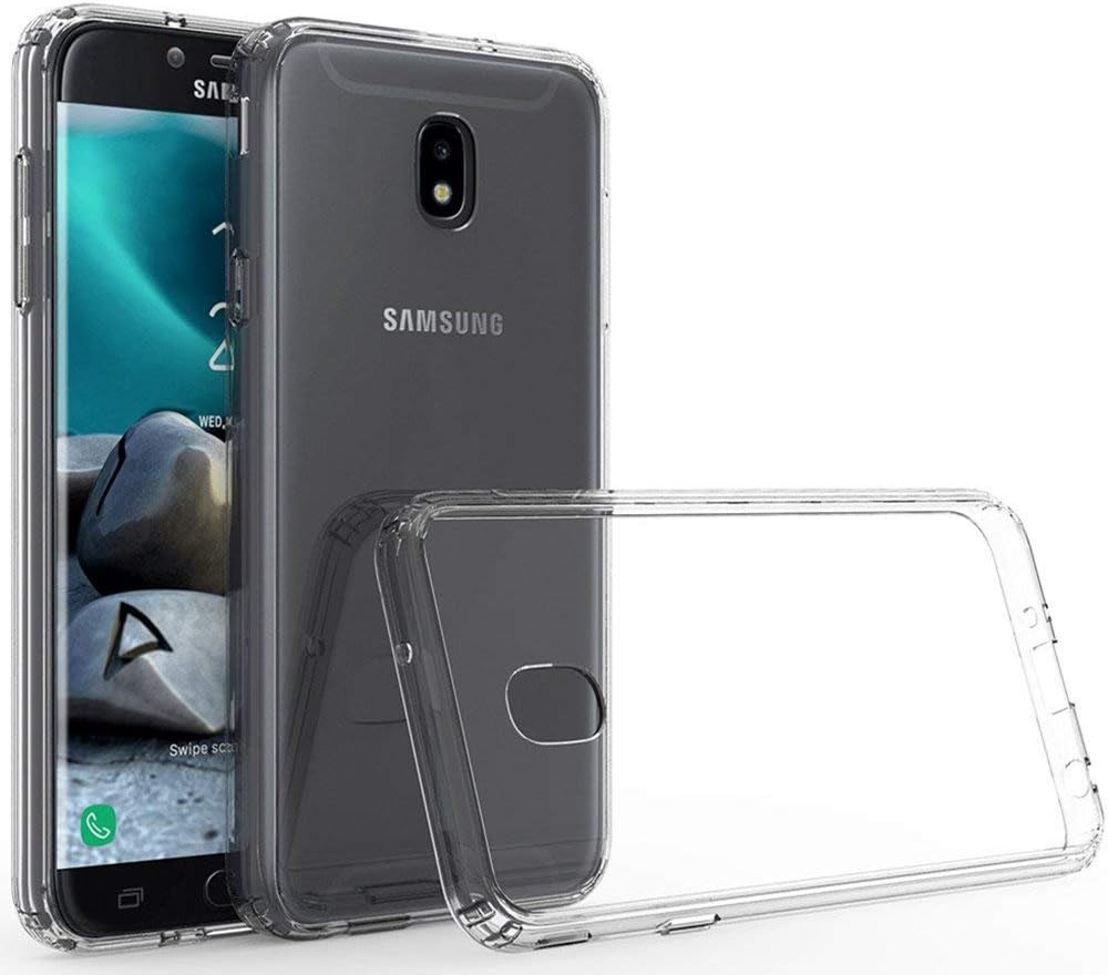Samsung Galaxy J3 2018 Case, Galaxy J3 2018 Cover, [Fusion] [Clear] [Silicone Case] [Slim] [Phone Charm] [Gel Case] [Transparent][Compatible With Galaxy J3 2018 Screen Protector Tempered Glass]