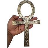Solid Brass Ankh 9.75"~ Perfect for your Altar, Wall D&eacute;cor, Gift Giving, Ritual needs. Made of 100% yellow brass quality product by New Age Imports, Inc.&reg; (Brass Ankh 9.75")