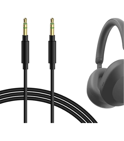 Câble De Charge USB De Rechange USB-C Compatible Avec Casque Sans Fil Sony WH/WF-1000XM5 WH/WF-1000XM4 WH/WF-1000XM3 WH-XB910N WH-H910N WH-CH510 CH520 CH710N CH720N (100 Cm/noir