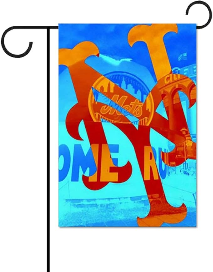 New York Mets Garden Flag 18.1 x 12.2 Inch Summer Outdoor