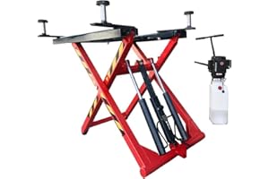 AK-X66 6000LBS Car Lift Portable Mid Rise Scissor Lift Auto Lift 48" Lifting Height