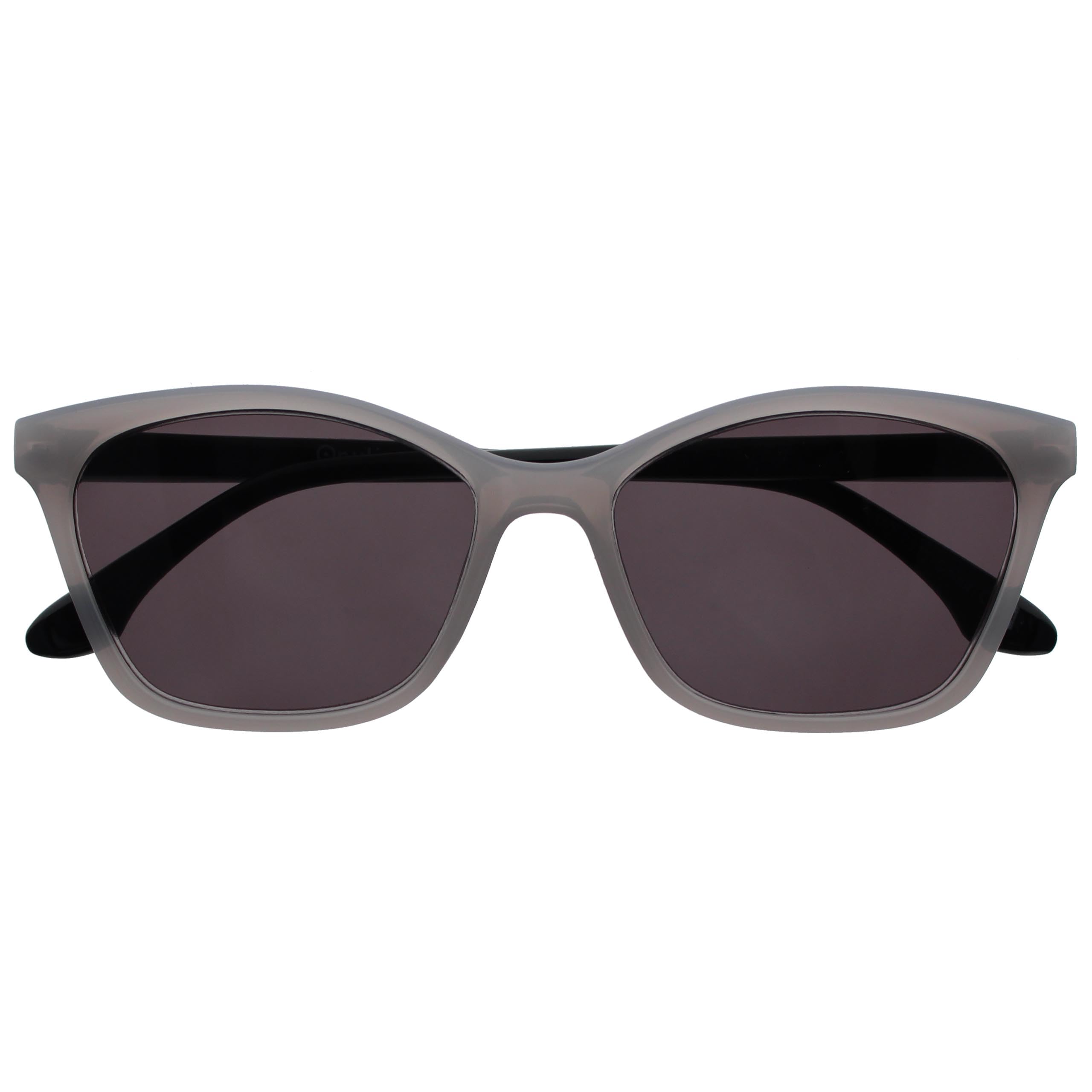 OPULIZE KAT Reading Sunglasses - Cat-Eye Frame - Grey - Men & Women - Spring Hinges - S59-7 - +1.50