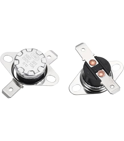 Lot 5 Thermostats KSD-01F 45°C Normalement Ouvert - Contrôle Température Bimétallique 220V 1A / 24V 3A, Protection Surchauffe PCB Compact