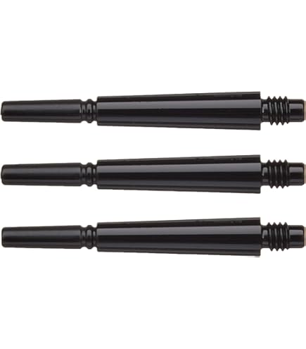 NineDartOut.us Fit Flight Shaft - White Slim Spinning Design #5 Medium (31.0mm)