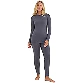 Artiko Women’s Thermal Underwear Set – Long Johns for Women Base Layer, Fleece-Lined Thermals Cold Weather | Top and Leggings