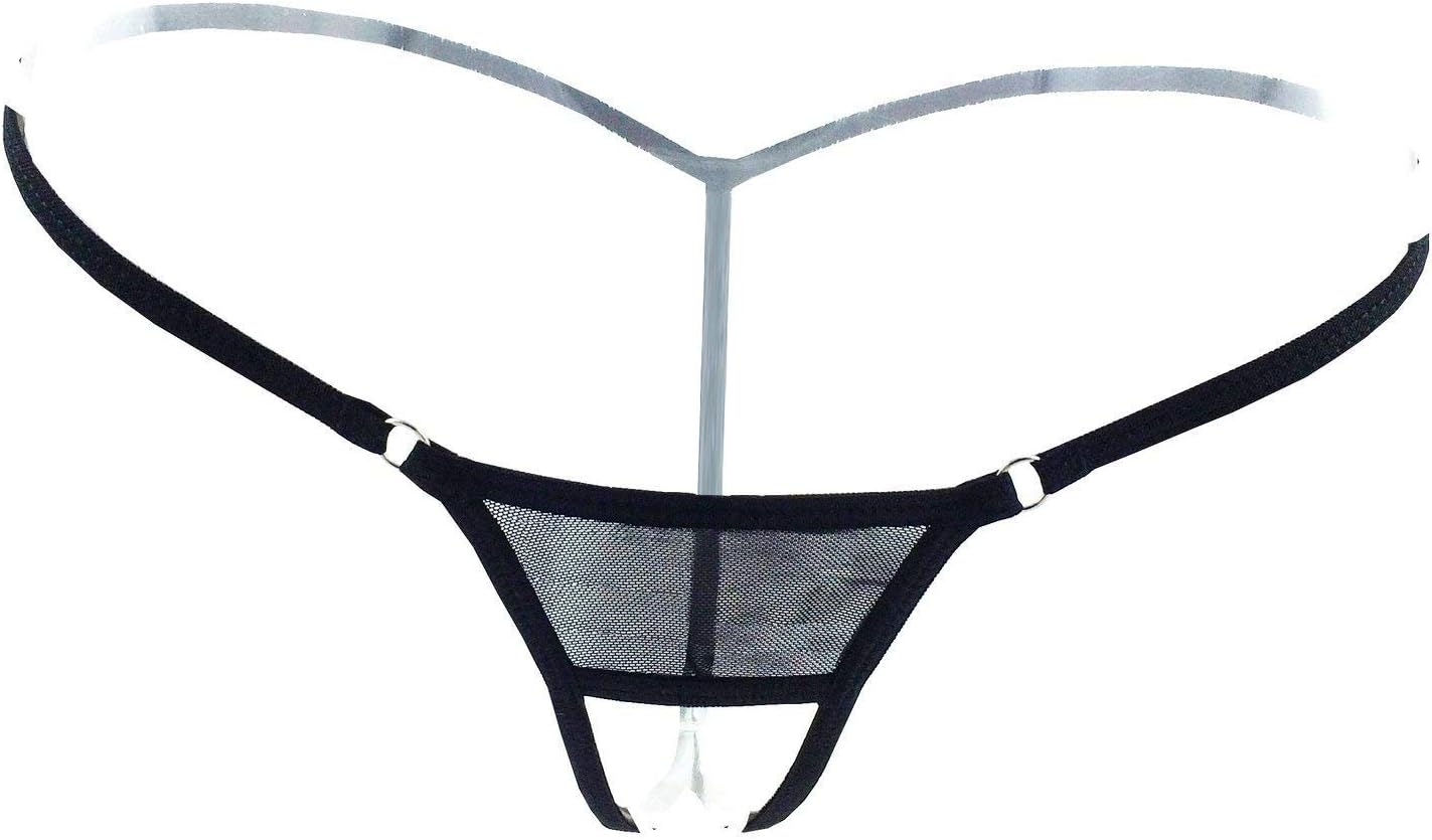 SexyLady Women's Hollow Out Low Rise Micro Back G-String Thong Panty Lingerie