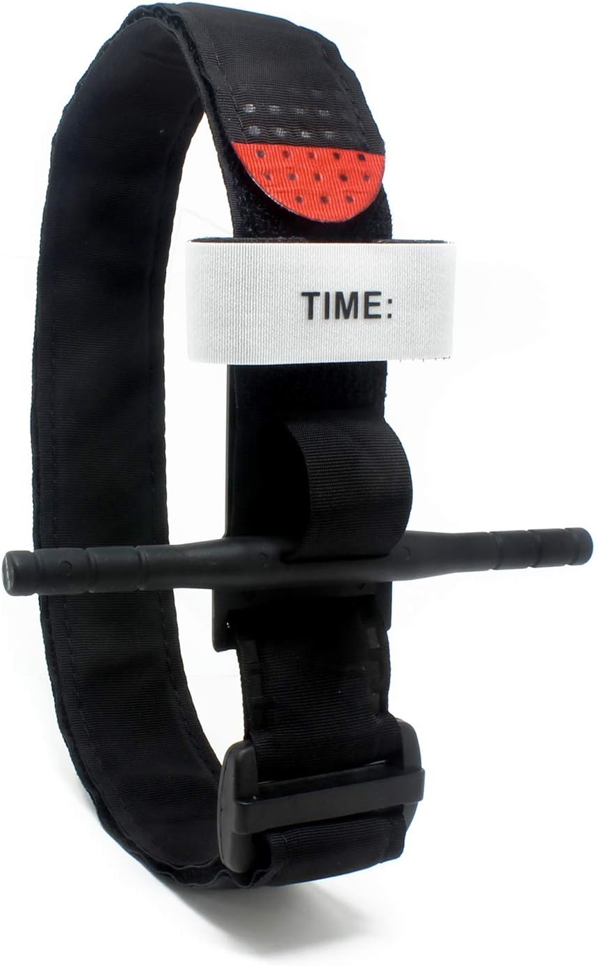 MediTac Emergency Combat Tourniquet - One Handed Tactical Black Life Saving Hemorrhage Control Trauma Care (3 Pack): Health & Personal Care