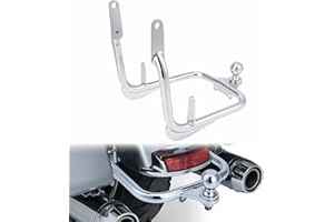 FIASRAC Motorcycle Trailer Hitch Tow Fit Receiver Hitch with Diameter Trailer Hitch Ball for Harley Touring Road Glide Road K