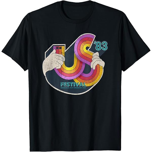 Amazon.com: Vintage US Festival 1983 Colorful Rainbow Music Fest