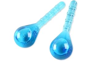 Ice Globes Facial Cooling Tools, Cryo Beauty Balls with Anti-Slip Handle for Face, Eyes & Neck, Soothing Cold Massage Tool fo