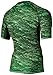 Under Armour Men's HeatGear Armour Printed Short Sleeve Compression Shirt, Laser Green/Combat Green, X-Large