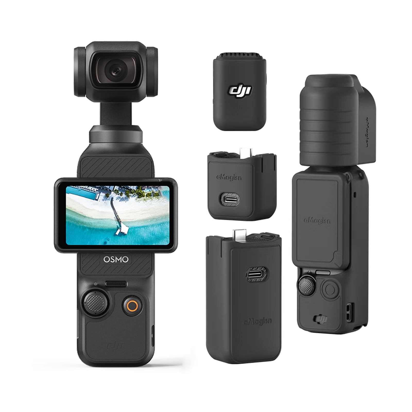 Photo 1 of Rszfnjxry Silicone Protective Case Cover for DJI Osmo Pocket 3 Accessories