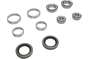 ZASCHMOY Trailer Wheel Hub Bearing Kit for 1 1/4in 3/4in Axles Includes LM11949 LM11910 Bearings Chrome Steel for Enhanced Pe