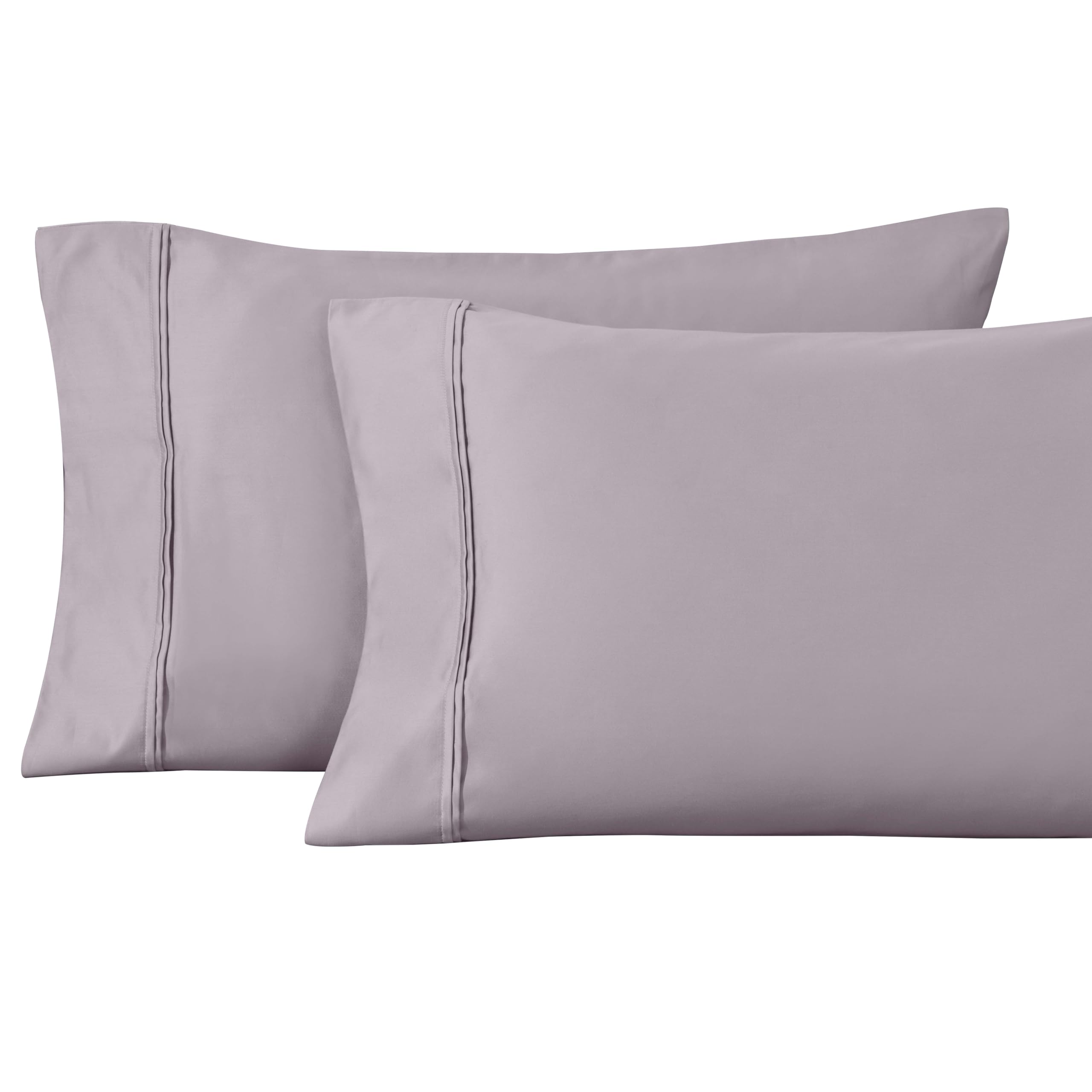 Superior 1200-Thread Count Egyptian Cotton Solid Pillowcase Set, Zephyr