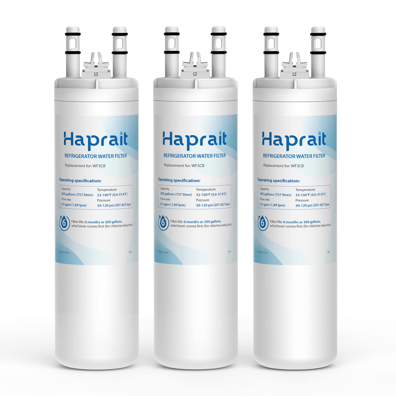Photo 1 of WF3CB Water Filter Replacement, HP006 Compatible with Frigidaire WF3CB, Pure Source 3, WF425, 706465, 242069601, 242086201, 242017800, Height 9 inches, 3 Count