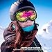 OutdoorMaster OTG Ski Goggles - Over Glasses Ski/Snowboard Goggles for Men, Women & Youth - 100% UV Protection (Black Frame + VLT 13.2% Grey Lens with Full REVO Pink)