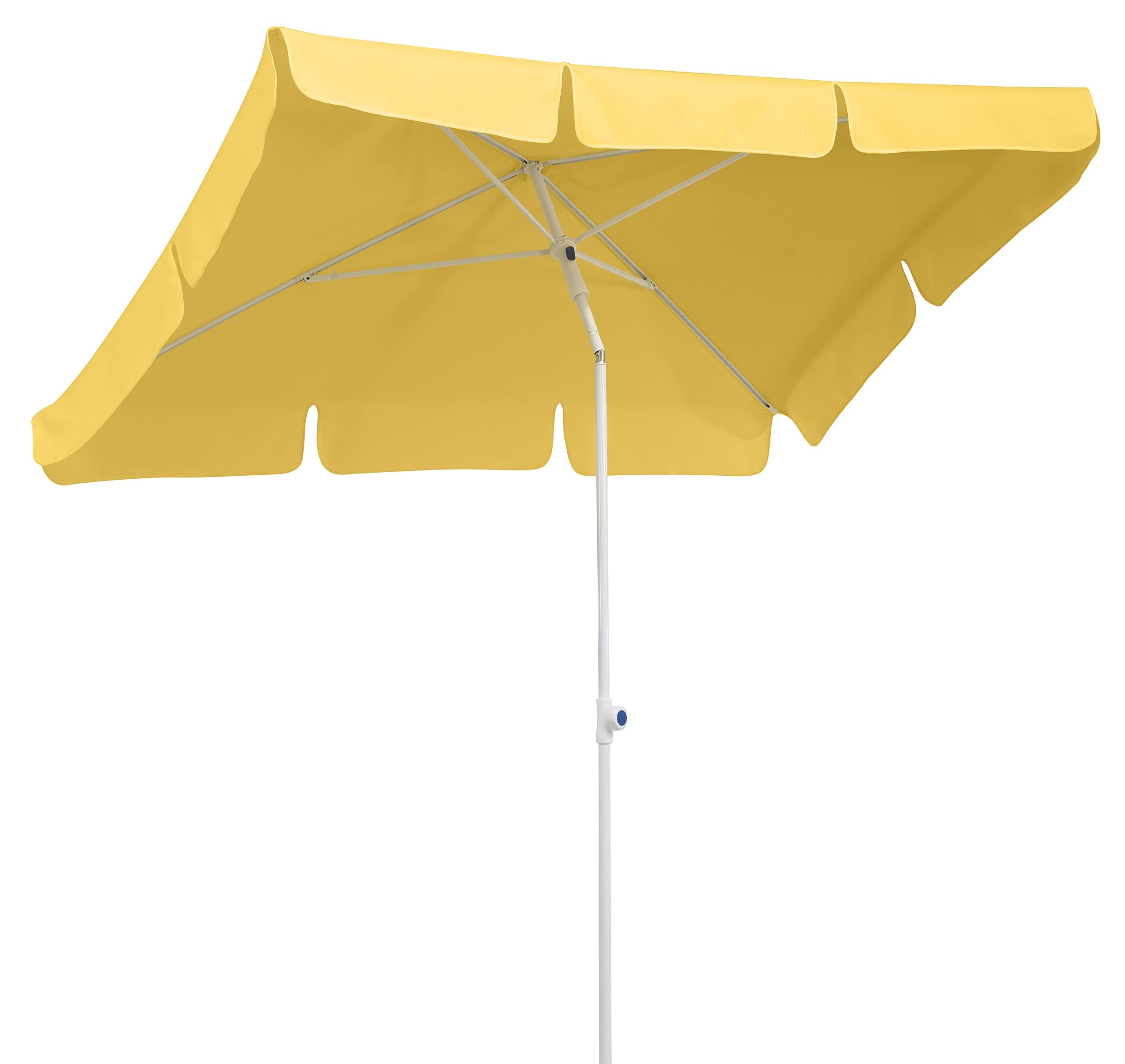 Schneider umbrella Ibiza, golden yellow, ca. 180 x 120 cm, 4-part, rectangular