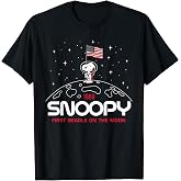 Peanuts - Snoopy Flag Moon T-Shirt