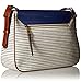 Fossil Harper Large Crossbody, Blue Stripe