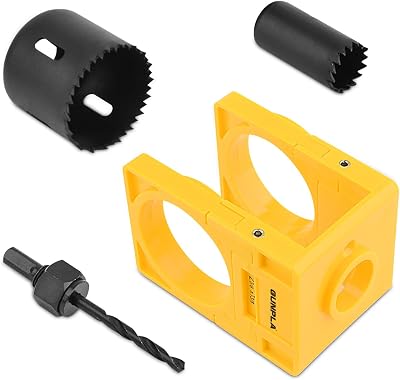Gunpla Door Lock Installation Kit for Wood Doors 35-45mm Adjustable Deadbolt