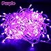 Autolizer 100 LED PURPLE Fairy String Lights Lamp for Xmas Tree Holiday Wedding Party Decoration Halloween Showcase Displays Restaurant or Bar and Home Garden - Control up to 8 modes