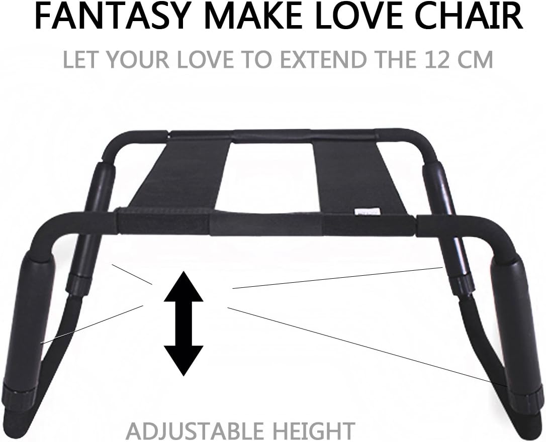 LUOOV Erotic Toys Multifunction Chair, Adult Sex Furniture Elastic Sex Chair for Couple (Black)