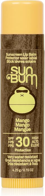 Sun Bum SPF 30 Mango Lip Balm Vegan Cruelty Free 4.25g Broad Spectrum UVA/UVB