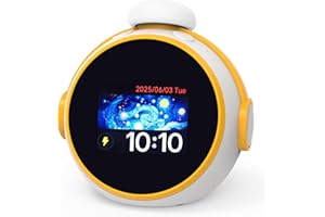 Lemonkylin AI Clock, Alarm Clock for Kids, Clock with ChatGPT, AI Device, Sound Machine to Wake Alarm Clock for Toddlers and Kids,3-15 Years Bedroom, 2.4G WiFi, 2.8 Inch Screen